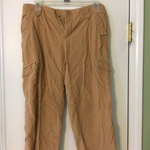 Comfy tan capris from Gap